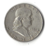1951 Franklin Half Dollar