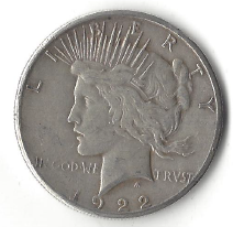 1922-S Peace Dollar
