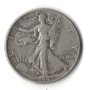 1943 Walking Liberty Half Dollar