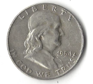 1954-D Franklin Half Dollar