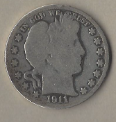 1911 Barber Half Dollar