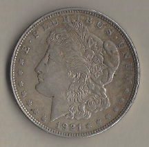 Morgan Silver Dollar - 1921