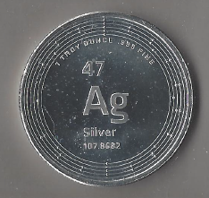One Troy Ounce .999 Fine Silver - Ag Silver Round