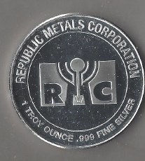 One Troy Ounce .999 Fine Silver - RC Silver Round