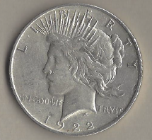 Peace Dollar - 1922 High Grade