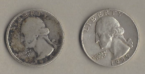 Two Silver Quarters - 1934 & 1959