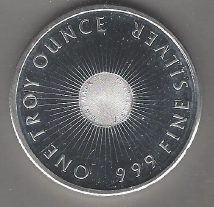 One Troy Ounce .999 Fine Silver - Eagle Sunshine Mint Silver Round