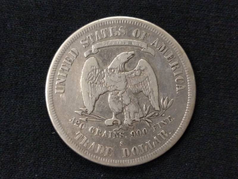 1877 Trade Silver Dollar...