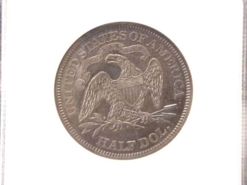 1868 NGC PF63 Seated Liberty Silver Half Do...