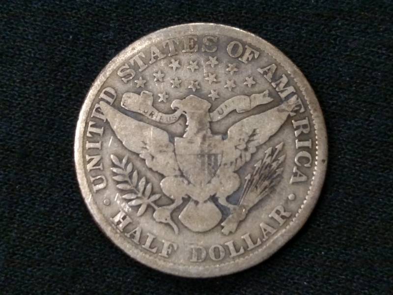 1907 Barber Silver Half Dollar...