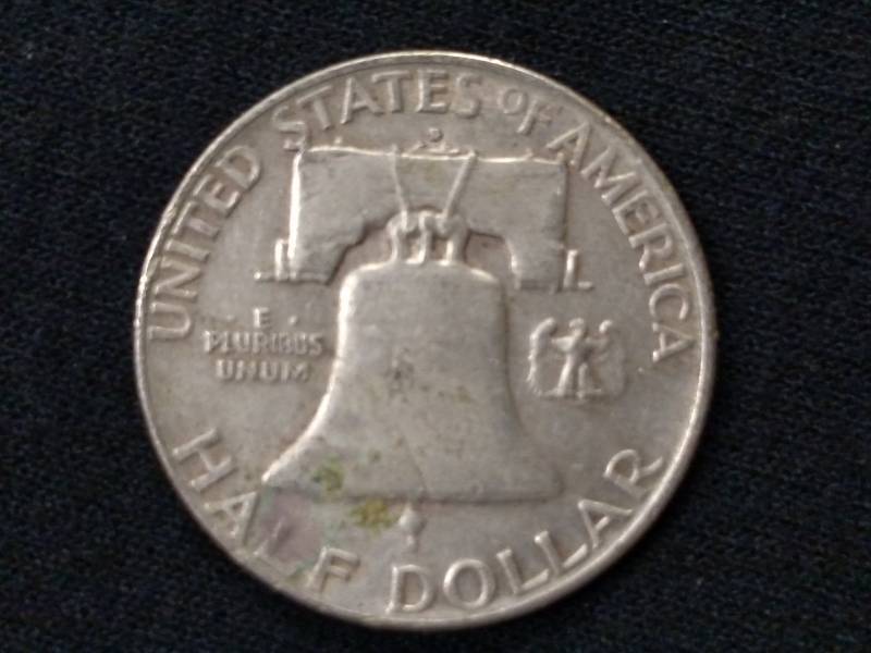 1954 D Franklin Silver Half Dollar...