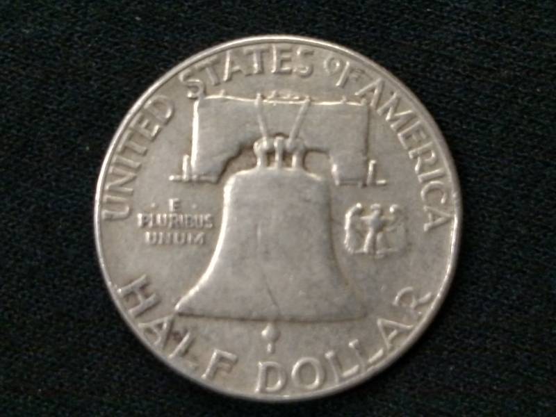 1957 Franklin Silver Half Dollar...
