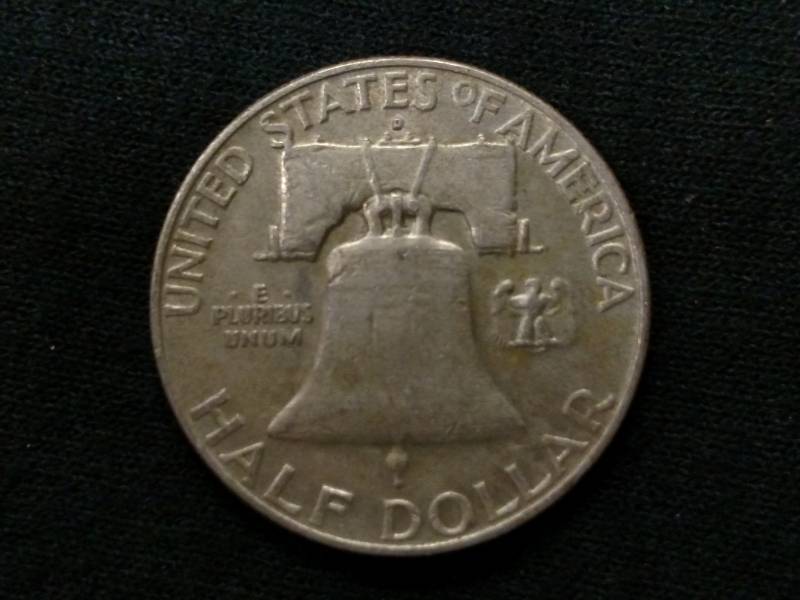 1960 D Franklin Silver Half Dollar...