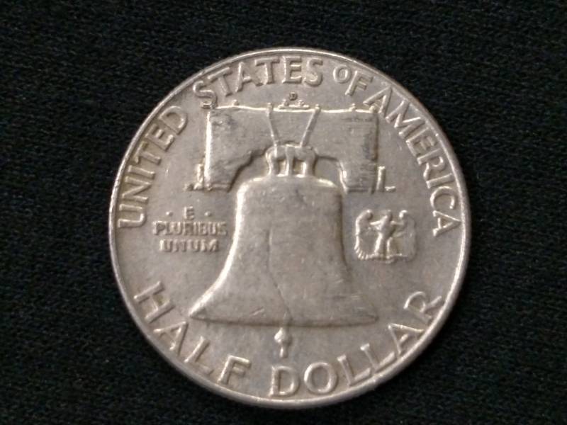 1962 D Franklin Silver Half Dollar...