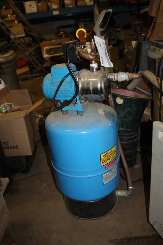 lot 7 image: Simer Carefree Pre-charged Pump Tank Pre-charged to 30 PSI