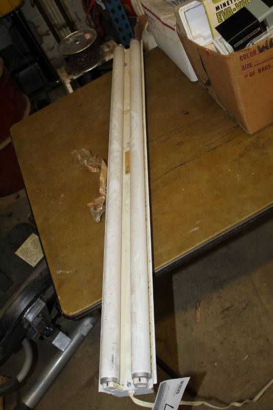 lot 167 image: 2-Tube Fluorescent Tube Light Fixture