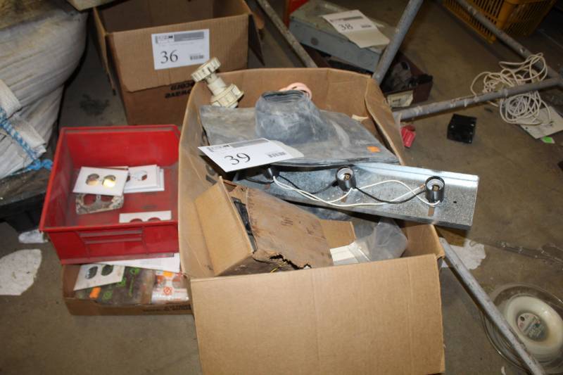 lot 39 image: Electric Box Face Plates, Roof Flashing, Misc.