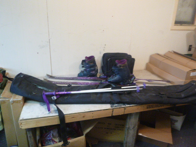 Skis, Boots and Bag