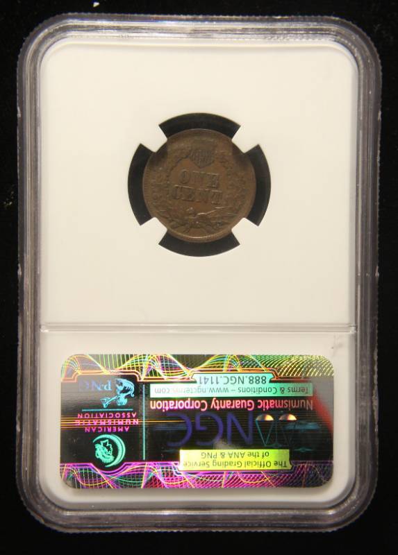 1866 INDIAN HEAD CENT VF25 NGC