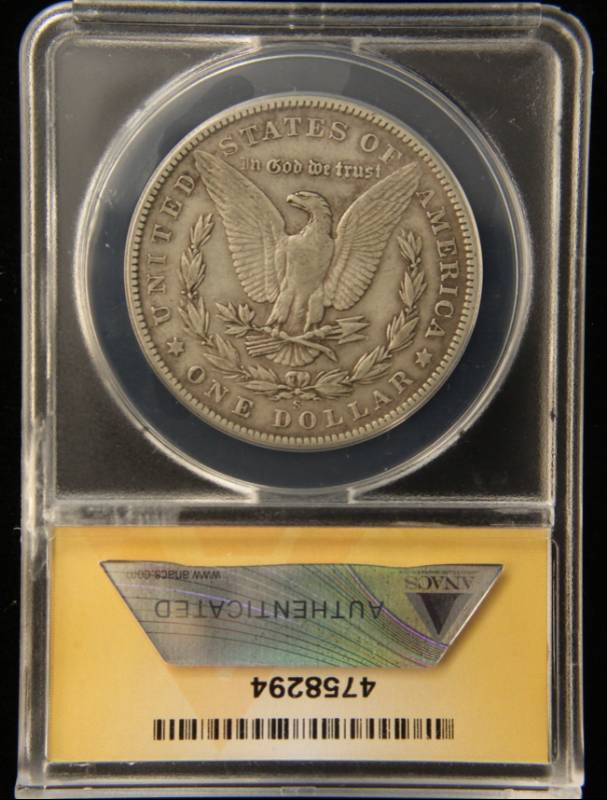 1904-S MORGAN SILVER DOLLAR EF40 ANACS BETTER DATE COIN