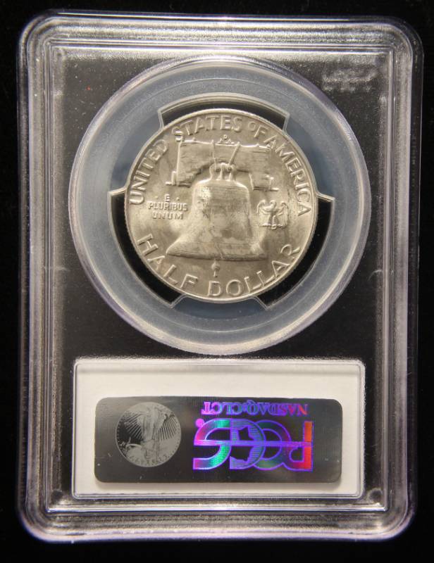 1954-D FRANKLIN SILVER HALF DOLLAR MS64FBL PCGS