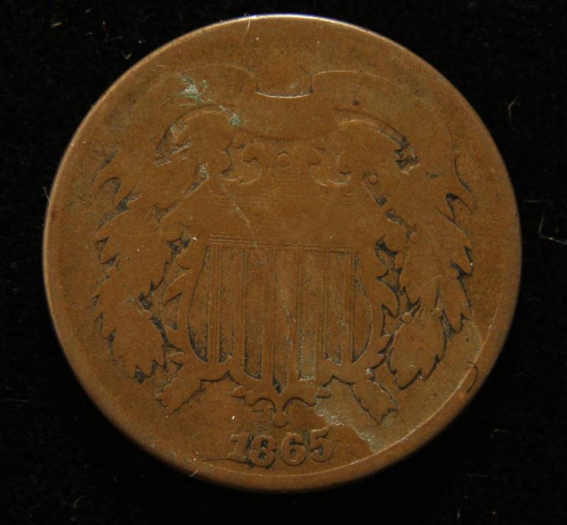 1865 US TWO CENT PIECE
