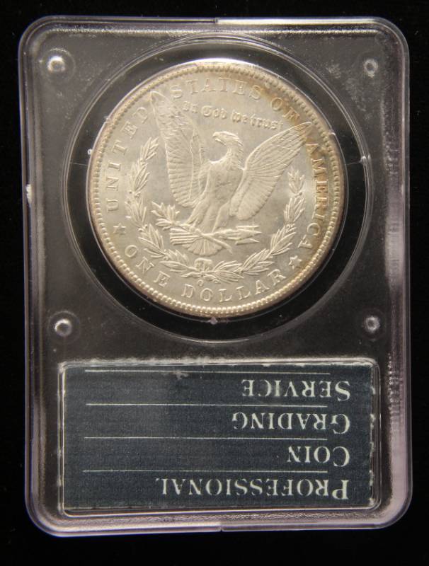 1902-O MORGAN SILVER DOLLAR MS64 PCGS 1ST GENERATION RATTLER HOLDER