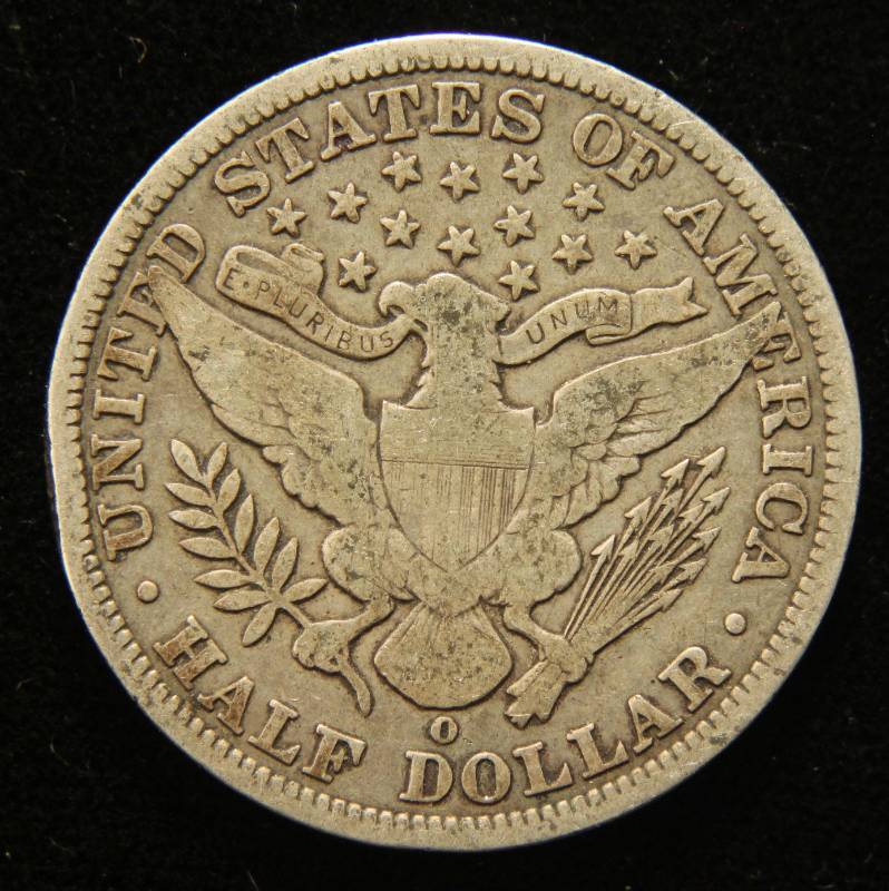 1906-O BARBER SILVER HALF DOLLAR