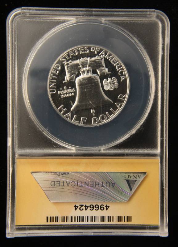 1961 PROOF FRANKLIN HALF DOLLAR PF67 ANACS HIGH GRADE COIN