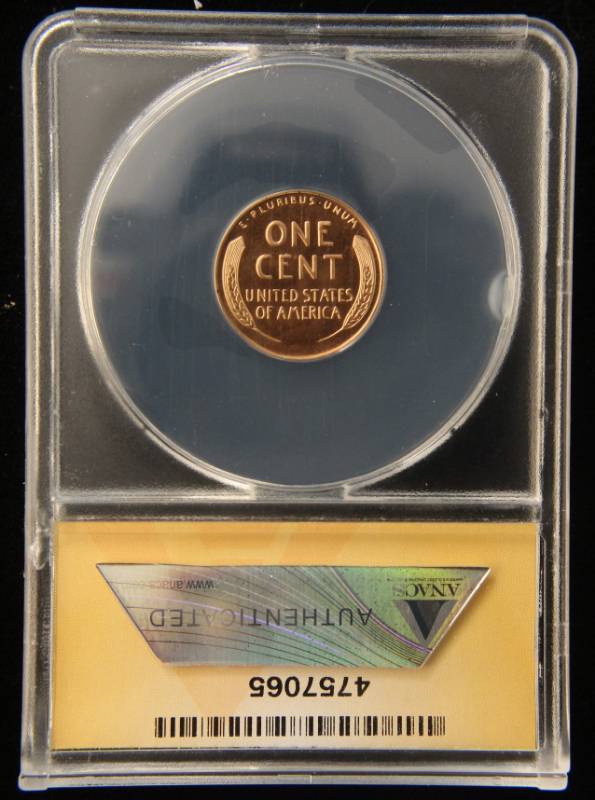 1953 PROOF WHEAT CENT PF65RED ANACS