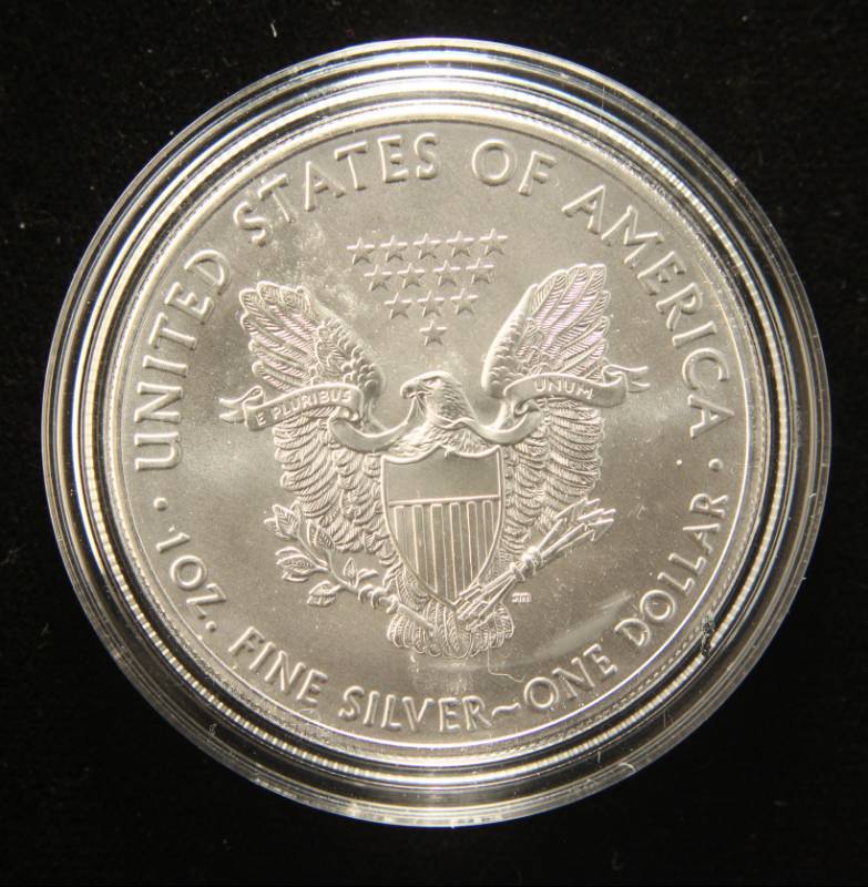 2019 AMERICAN SILVER EAGLE 1 TROY OZ. .999 FINE SILVER IN AIRTITE