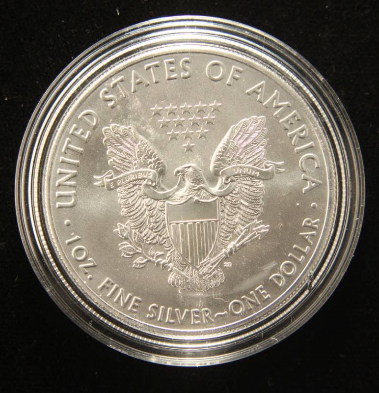2019 AMERICAN SILVER EAGLE 1 TROY OZ. .999 FINE SILVER IN AIRTITE