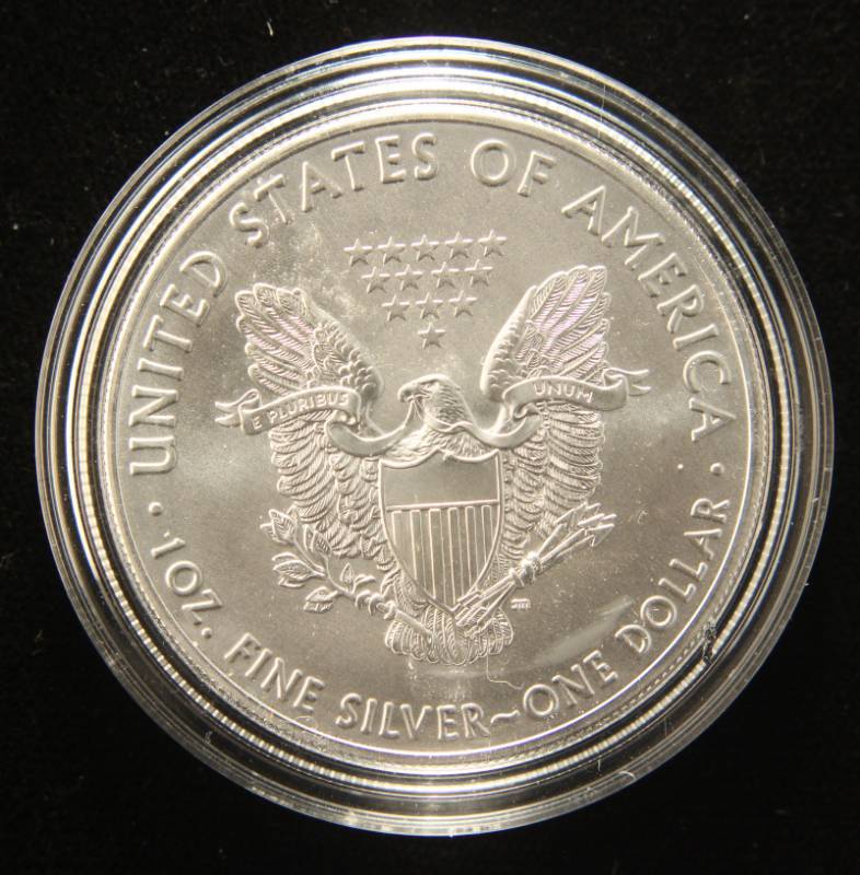 2019 AMERICAN SILVER EAGLE 1 TROY OZ. .999 FINE SILVER IN AIRTITE