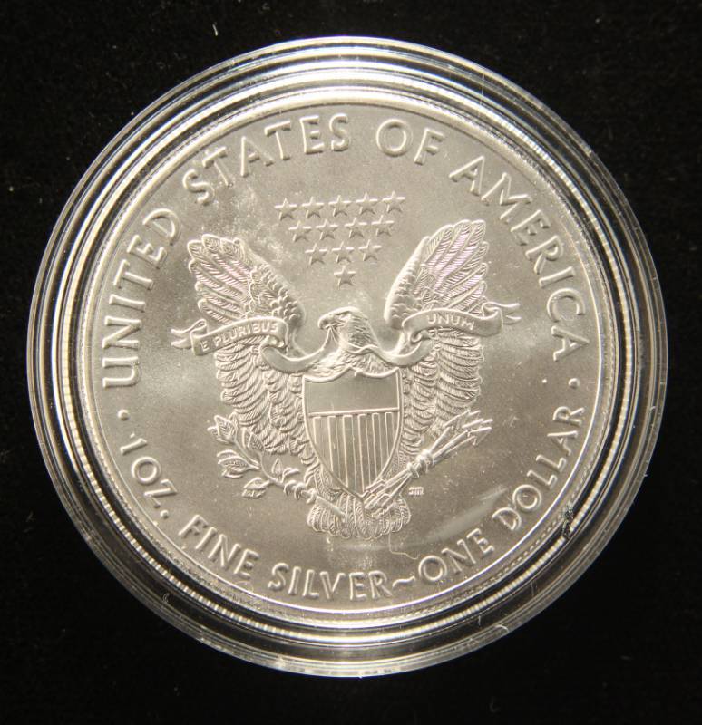 2019 AMERICAN SILVER EAGLE 1 TROY OZ. .999 FINE SILVER IN AIRTITE