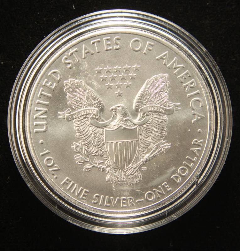 2019 AMERICAN SILVER EAGLE 1 TROY OZ. .999 FINE SILVER IN AIRTITE