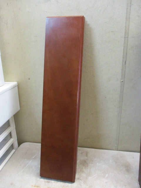 lot 13 image: Set of (4) wood wall shelves. Retails at Menards for 25.00 each. Get a deal for decorating your home or apartment.