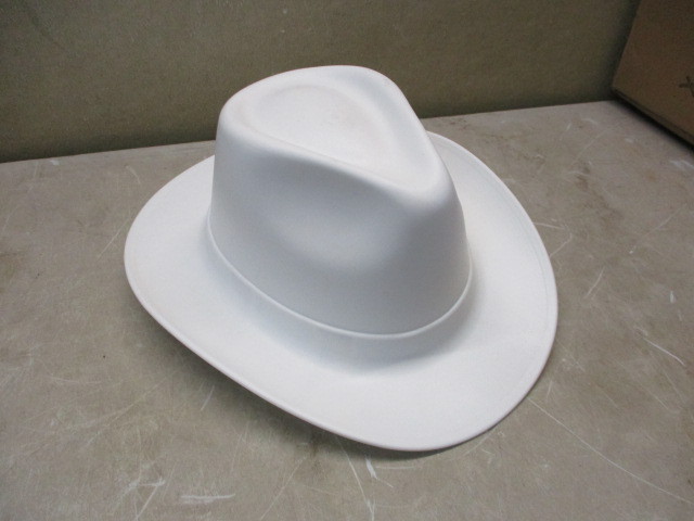 lot 24 image: Cowboy Hardhat OSHA Compliant industrial hardhat in the shape of a cowboy hat, for a different change of pace or for a fun gift.