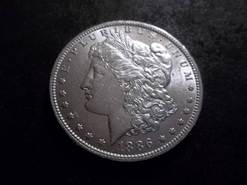 1886 O Morgan Silver Dollar