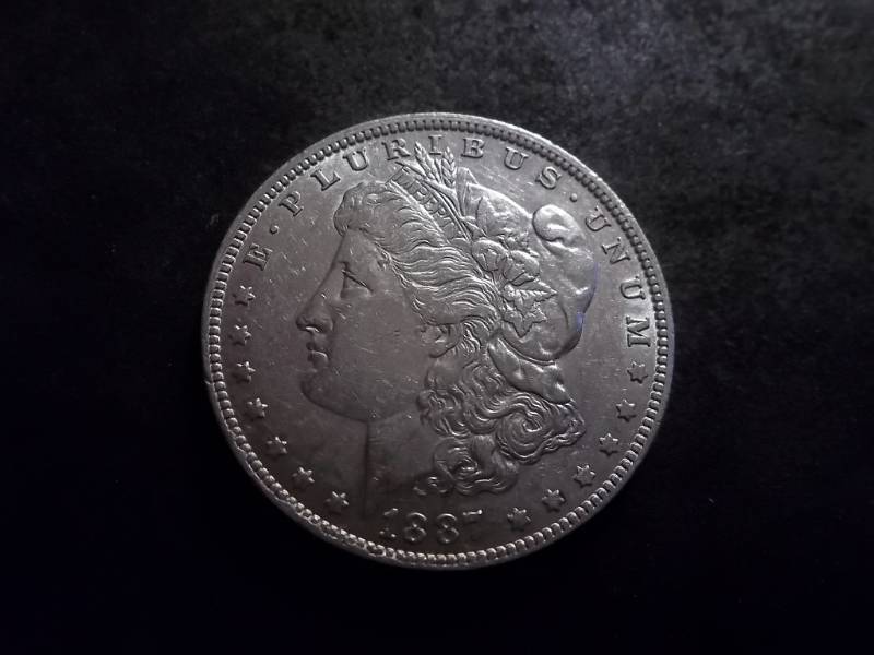 1887 O Morgan Silver Dollar