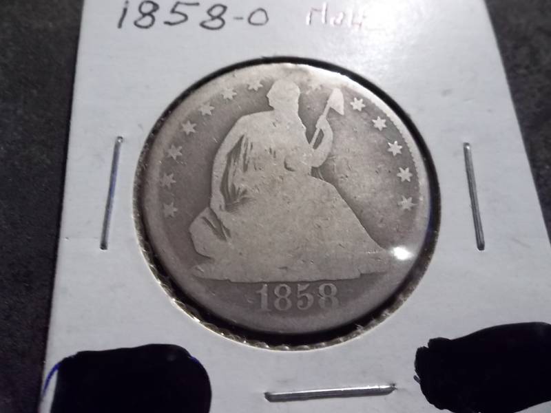 1858 O Seated Liberty Half Dollar