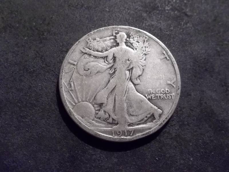 1917 S Reverse Mint Walker Half Dollar