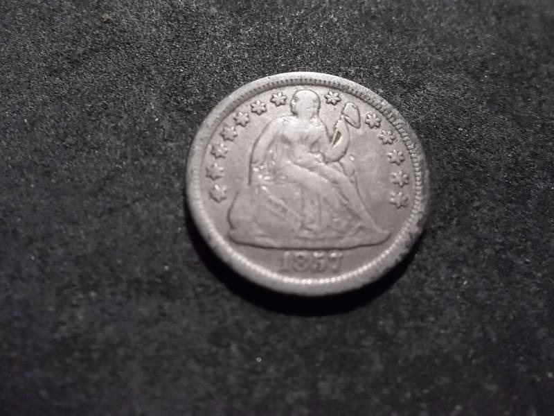 1857 Seated Liberty Dime