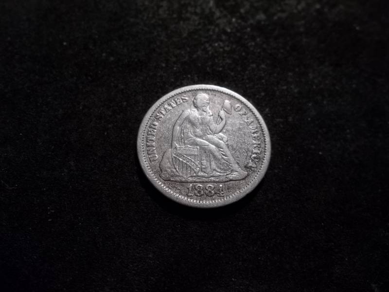 1884 Seated Liberty Dime