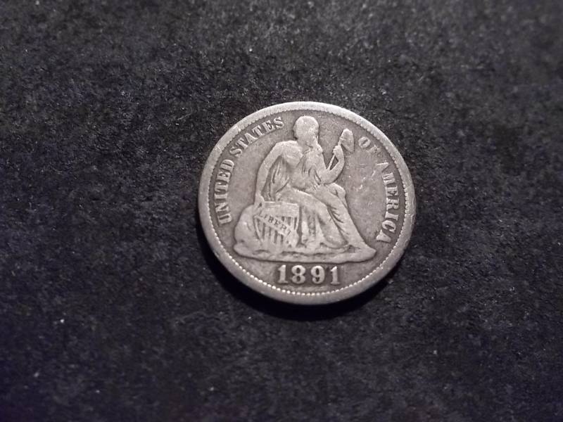 1891 Seated Liberty Dime