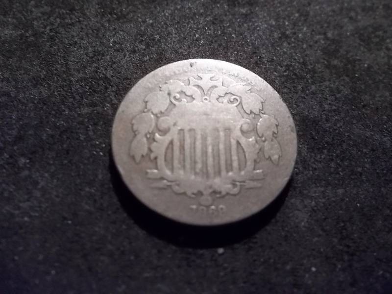 1869 Shield Nickel