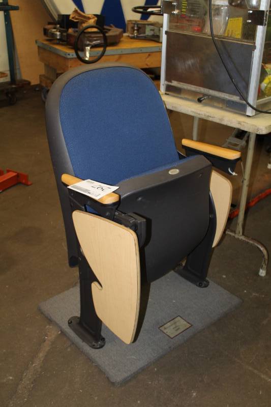 lot 297 image: American Seating Spirit Theatre Seat with Wood Tray