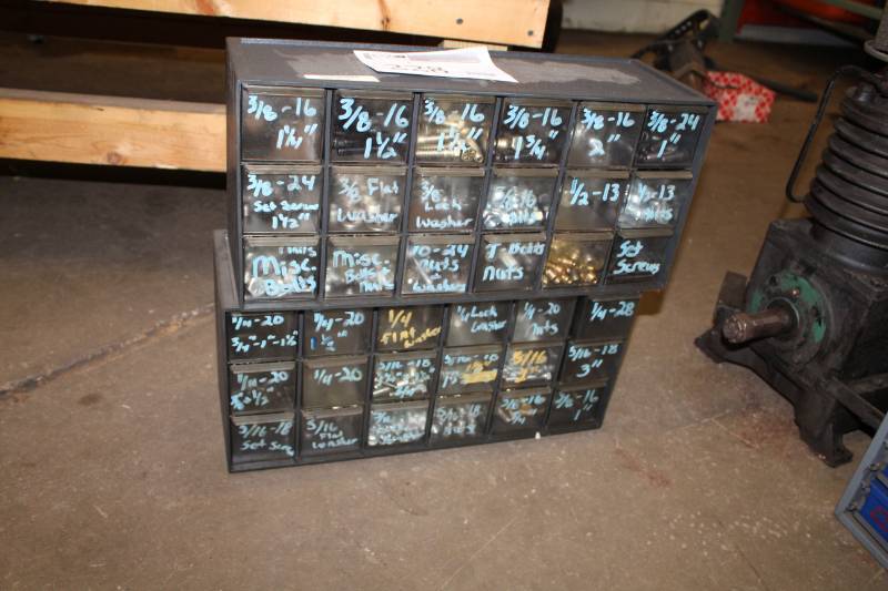 lot 228 image: 18-Bin Parts Organizer Cabinets