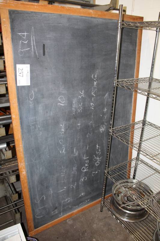 lot 257 image: Wood Frame Chalk Board