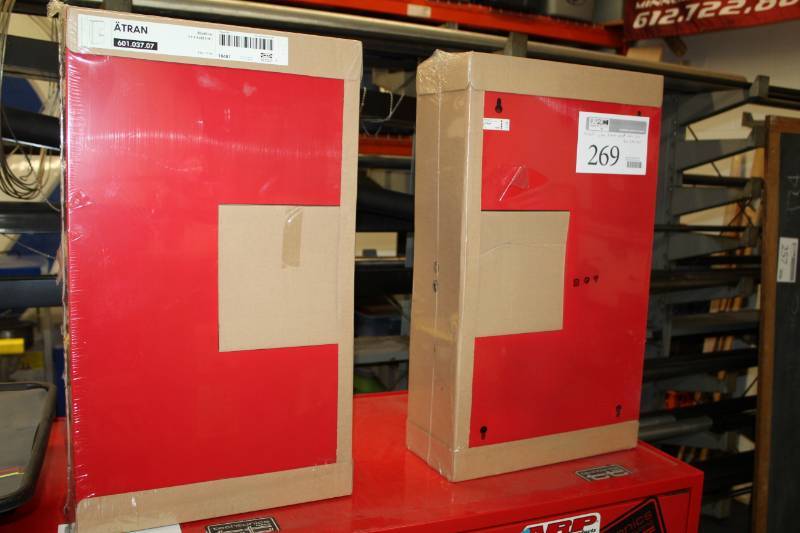 lot 269 image: Adtran Red Cross Logo 2-Shelf Display