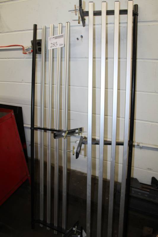 lot 285 image: 4-Rail Metal Shelves with Mounting Hardware